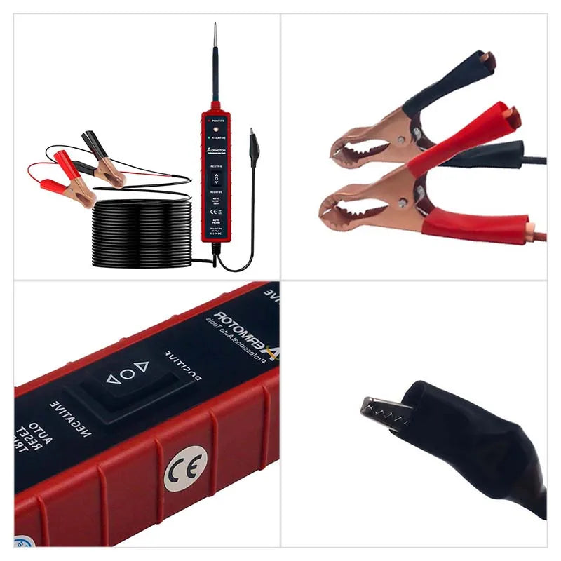 Automotive Electric Circuit Tester Car Electrical System Tester Automobile Circuit Tester with Power Switch Vehicle Diagnostic
