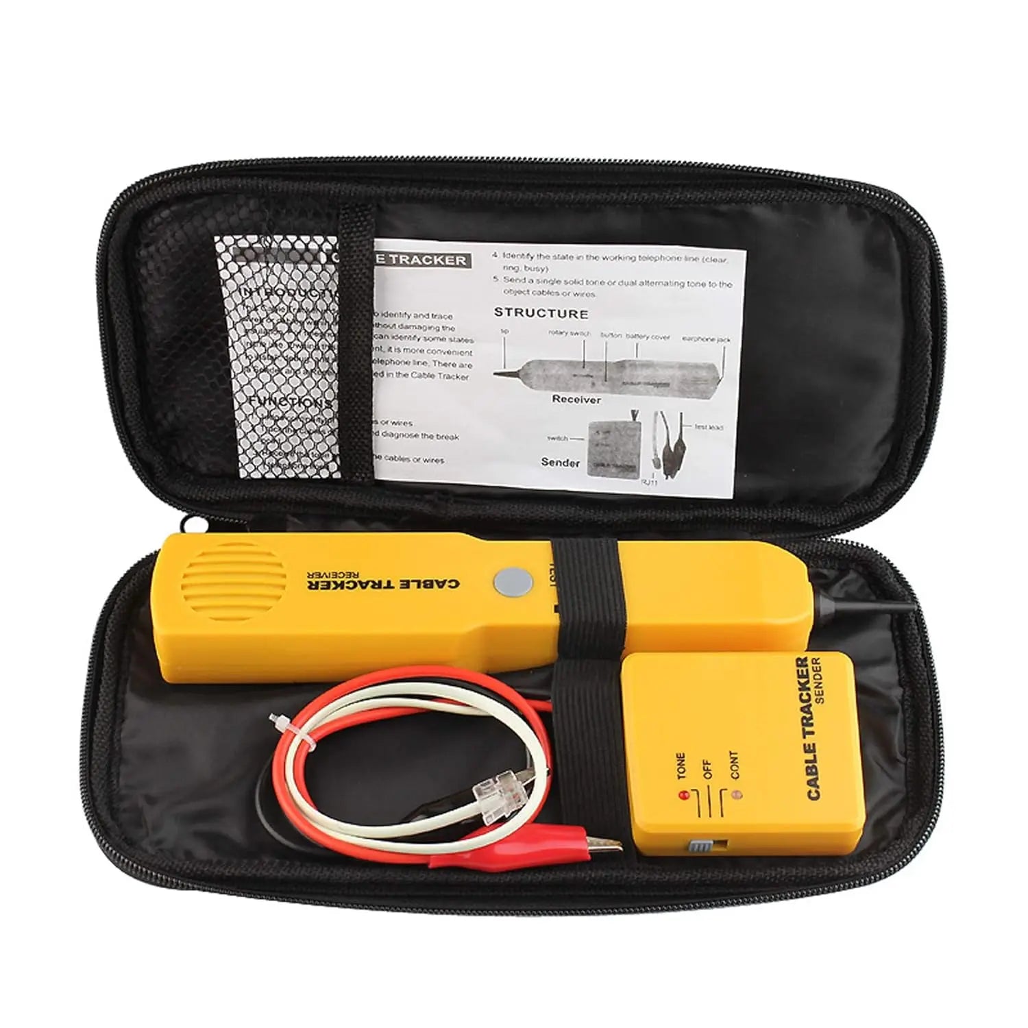 Network Cable Continuity Phone Line Tester-Wire Tracer Tone Generator and Probe Kit-Wire Cable Tracker Telephone Line Finder