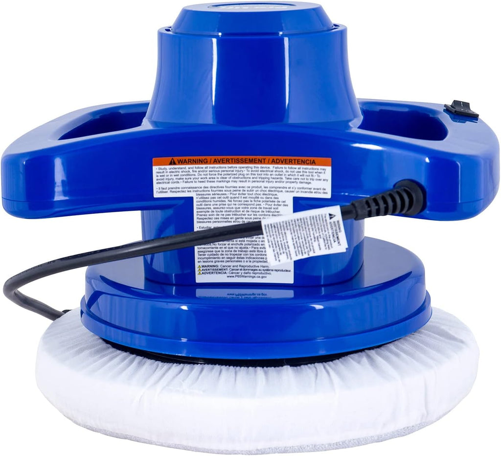 10-Inch Buffer/Polisher - Powerful and User-Friendly Tool with 3200 RPM for Car Detailing,Blue