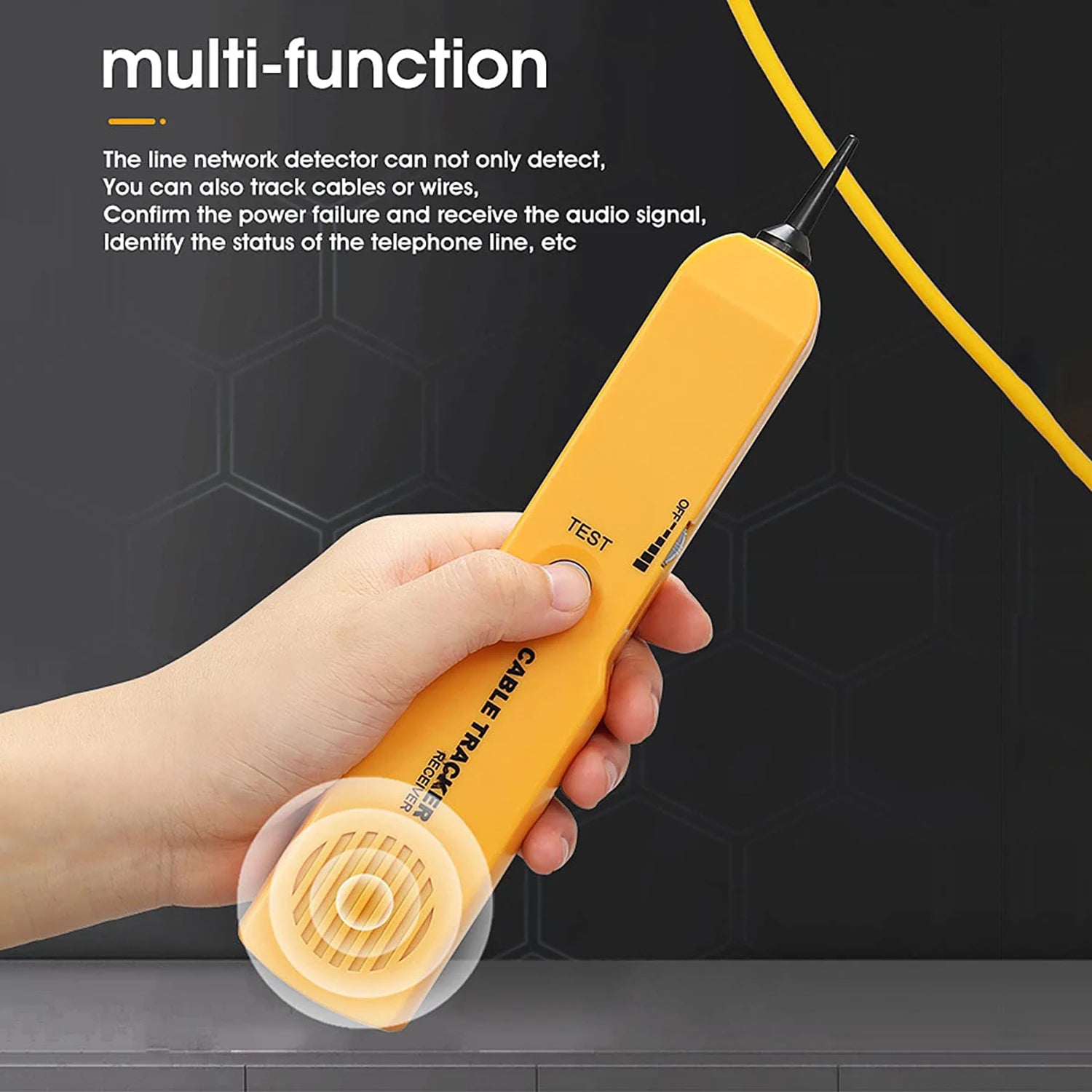 Network Cable Continuity Phone Line Tester-Wire Tracer Tone Generator and Probe Kit-Wire Cable Tracker Telephone Line Finder