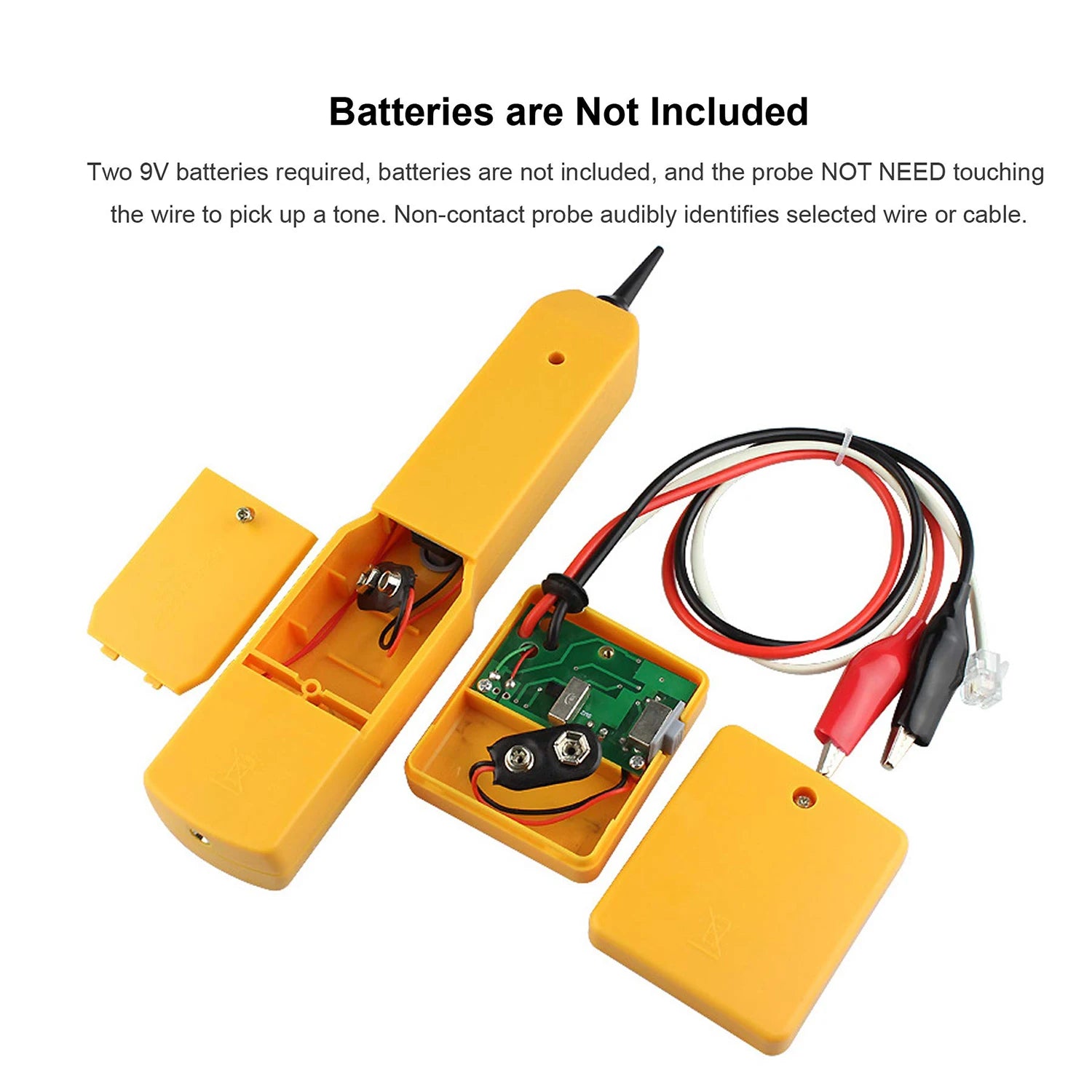 Network Cable Continuity Phone Line Tester-Wire Tracer Tone Generator and Probe Kit-Wire Cable Tracker Telephone Line Finder