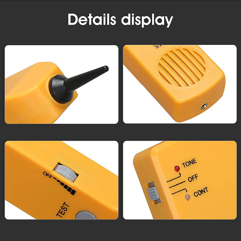 Network Cable Continuity Phone Line Tester-Wire Tracer Tone Generator and Probe Kit-Wire Cable Tracker Telephone Line Finder