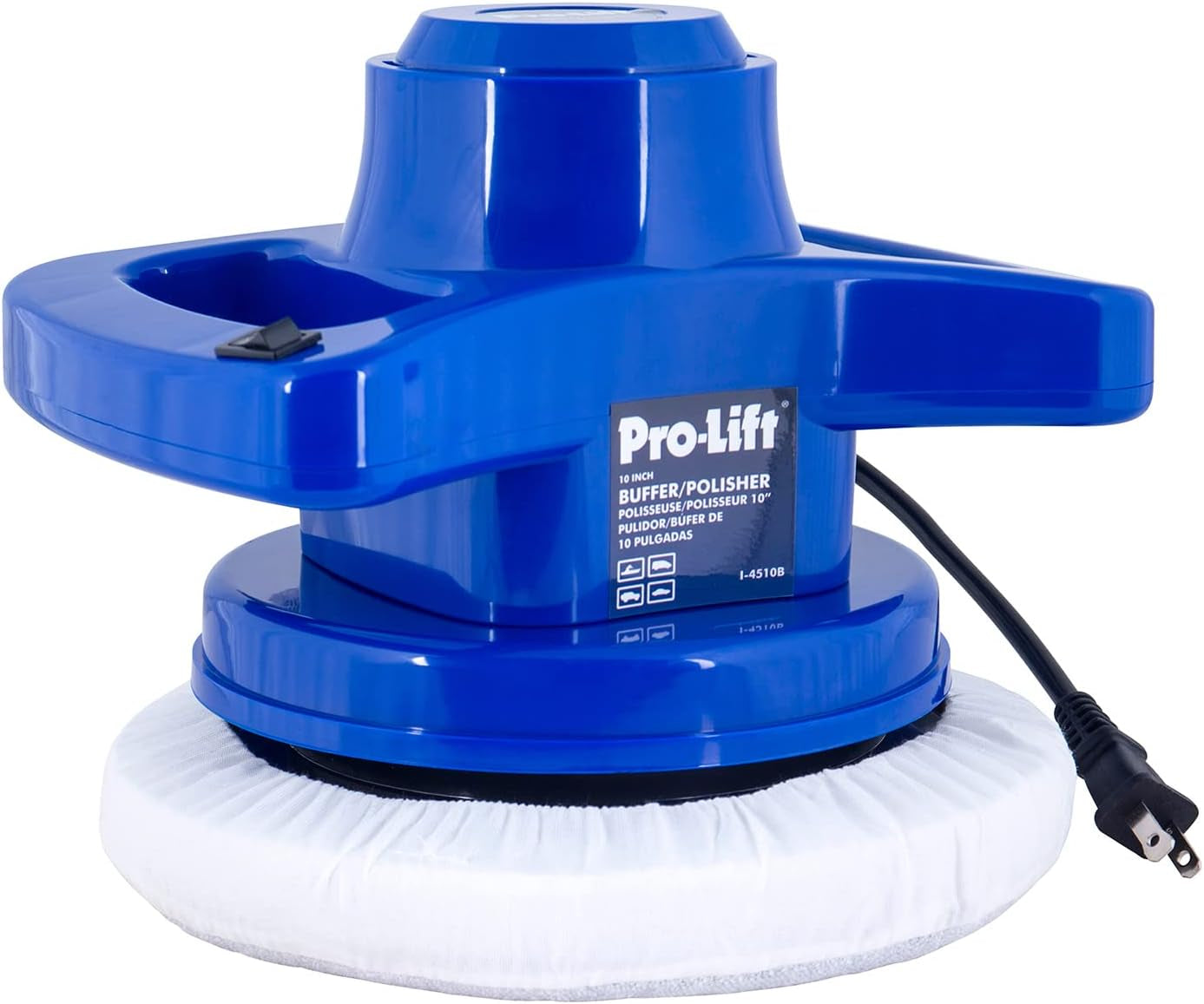 10-Inch Buffer/Polisher - Powerful and User-Friendly Tool with 3200 RPM for Car Detailing,Blue