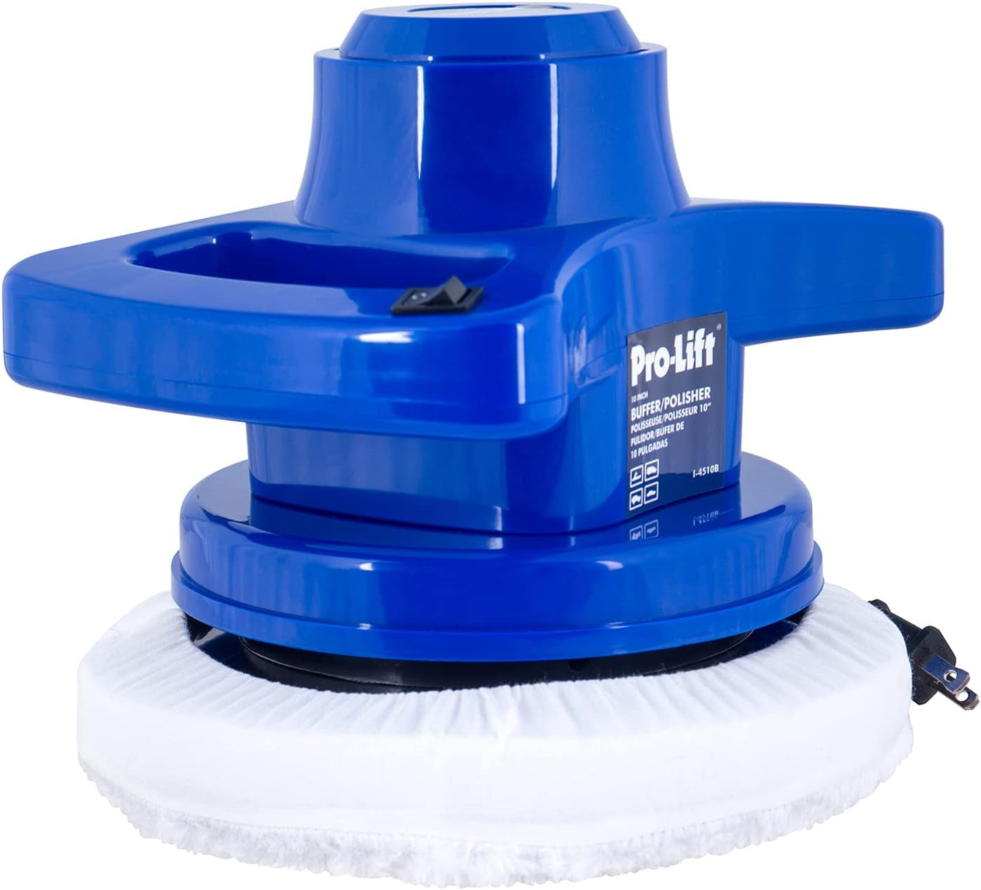 10-Inch Buffer/Polisher - Powerful and User-Friendly Tool with 3200 RPM for Car Detailing,Blue